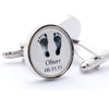 Personalised Baby Footprint Cufflinks