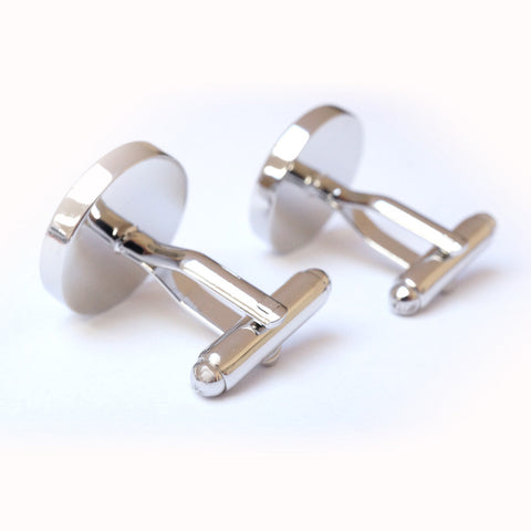 Black and White Moustache Cufflinks