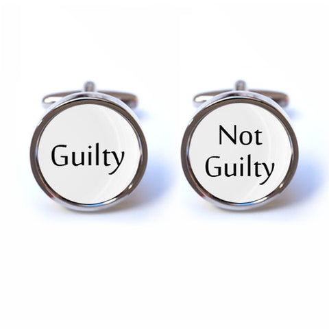 Guilty - Not Guilty Cufflinks