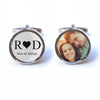 Now and Always Cufflinks with Custom Initials and Photo