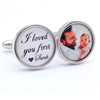 Personalised I Loved you First Cufflinks
