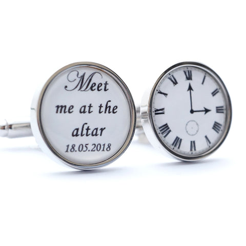 Personalised Meet me at the Altar Cufflinks