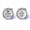 Keep Calm and Suit Up Cufflinks