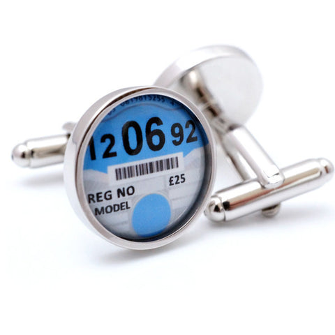 Personalised Car Tax Disc Cufflinks
