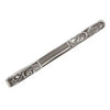 Sterling Silver Engraved Pattern Tie Slide