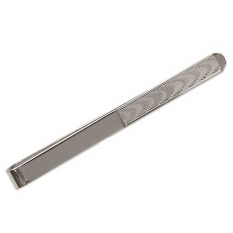 Sterling Silver Ripple Tie Bar