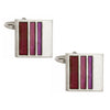 Purple Stripe Cufflinks