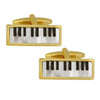 Piano Keyboard Mother of Pearl and Onyx Cufflinks