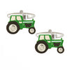 Green Tractor Cufflinks