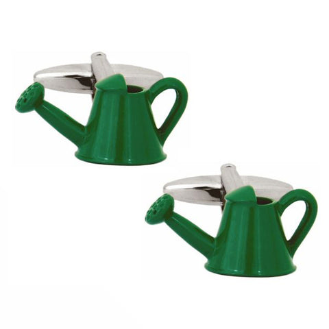 Green Watering Can Cufflinks