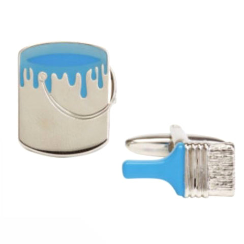 Paint Tin and Brush Cufflinks