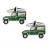 Green Land Rover Cufflinks