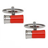 Red Gun Cartridge Cufflinks