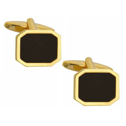 Onyx Octagonal Cufflinks