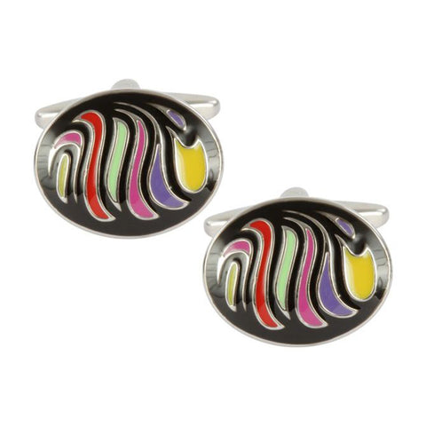 Retro Enamel Cufflinks