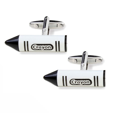 Black and White Crayon Cufflinks