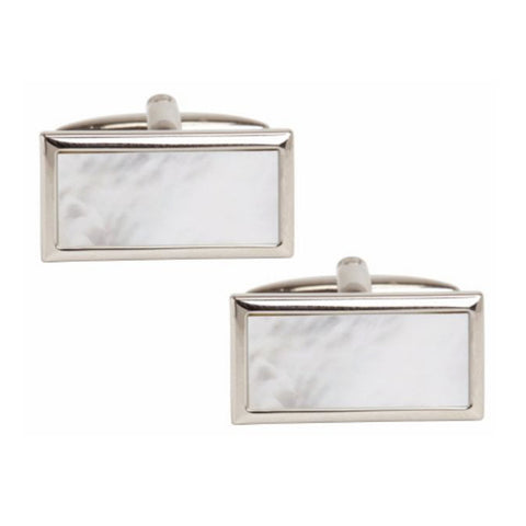 Mother of Pearl Rectangle Cufflinks