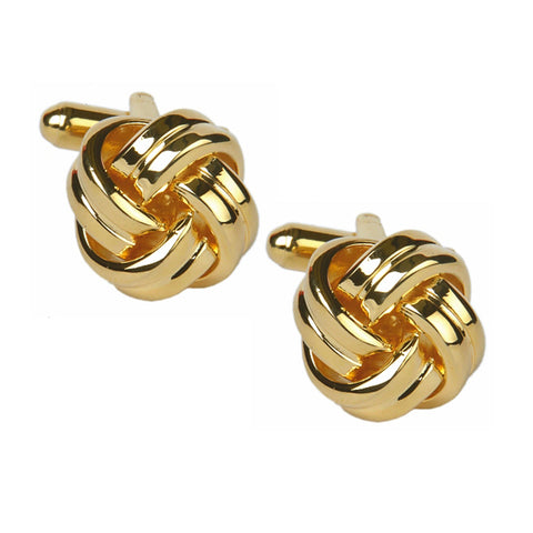 Gold Plated Knot Cufflinks