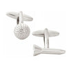 Golf Ball and Tee Cufflinks