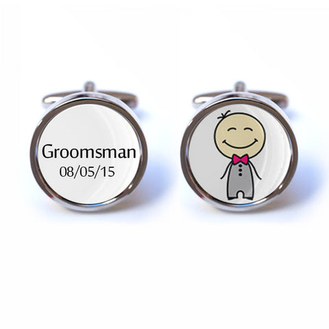 Personalised Groomsman Cufflinks