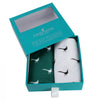 Green and White Pheasant Handkerchief Set