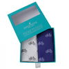 Blue and White Bicycle Cotton Handkerchief Set