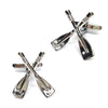 Crossed Rowing Oars Cufflinks