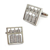 Abacus Cufflinks with Moving Counters