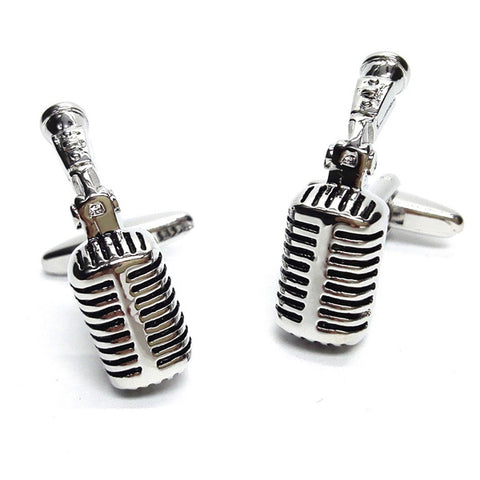 Retro Microphone Cufflinks