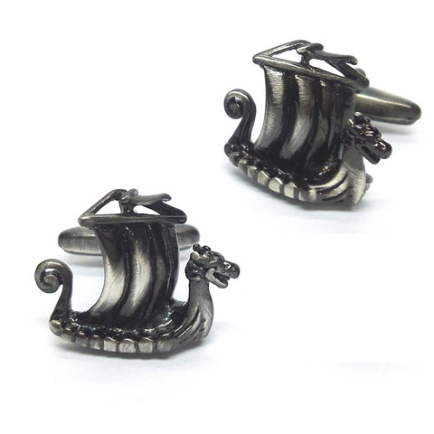 Viking Longboat Cufflinks