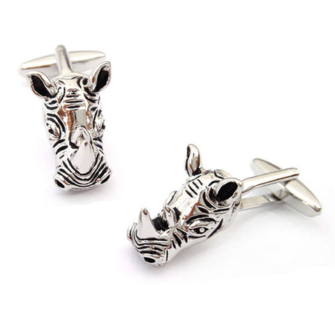 Rhino Head Cufflinks