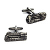 Gunmetal Train Cufflinks