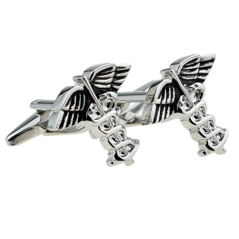 Medical Caduceus Cufflinks