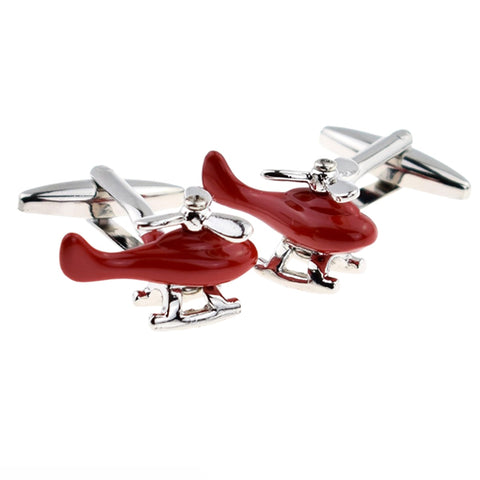 Red Helicopter Cufflinks