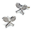 Crossed Tennis Racquets Cufflinks