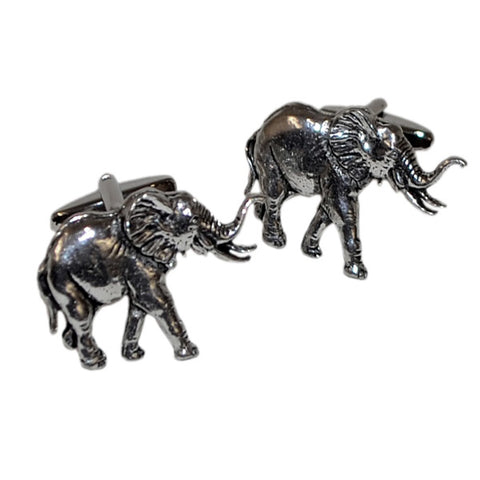 Pewter Elephant Cufflinks