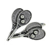 Pewter Tennis Rackets Cufflinks