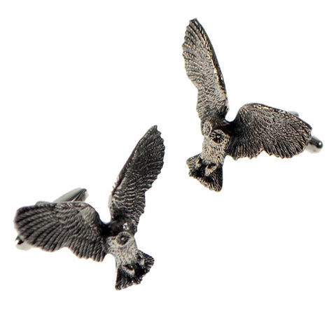 Pewter Owl Cufflinks