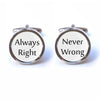 Always Right Never Wrong Cufflinks