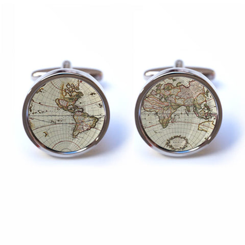 Ancient Map Cufflinks