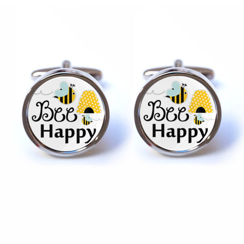 Bee Happy Cufflinks