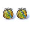 Bird Cufflinks - Bird on Tree Cufflinks