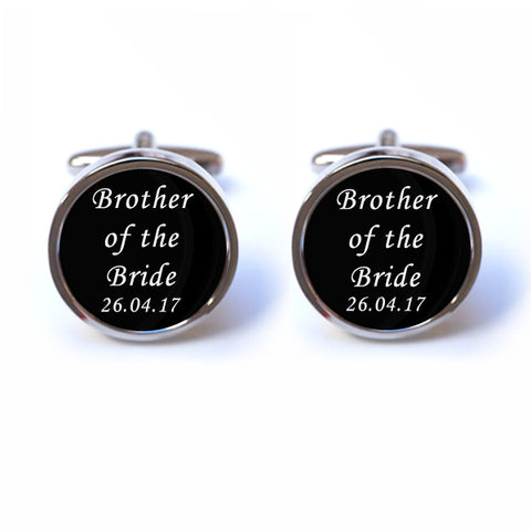 Custom Brother of the Bride Cufflinks