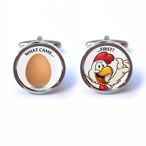 Chicken and Egg Cufflinks: What Came First?