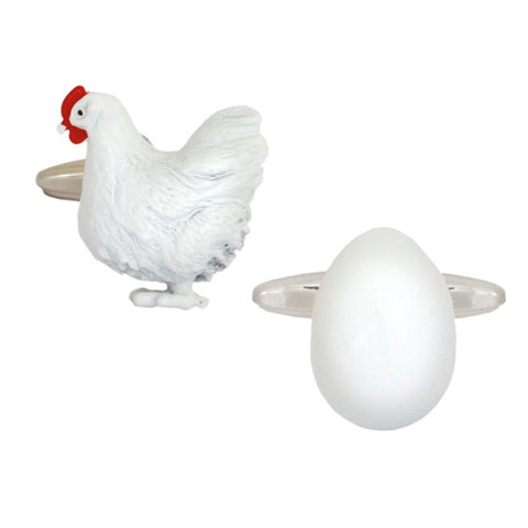 Chicken and Egg Cufflinks