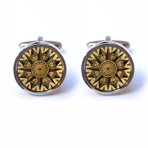 Old Style Compass Cufflinks