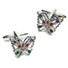 Crystal Butterfly Cufflinks