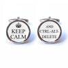 Keep Calm and Ctrl Alt Delete Cufflinks