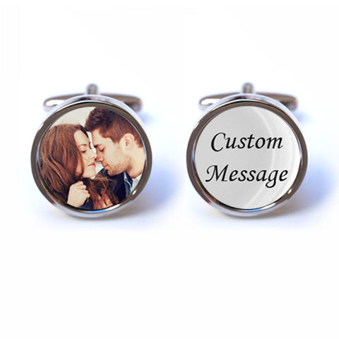 Photo and Text Cufflinks