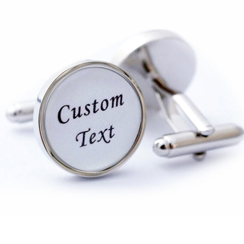 Custom Text Cufflinks